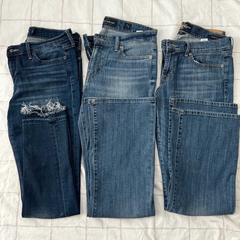 Lot of 3 Lucky Brand Jeans Size 8/29